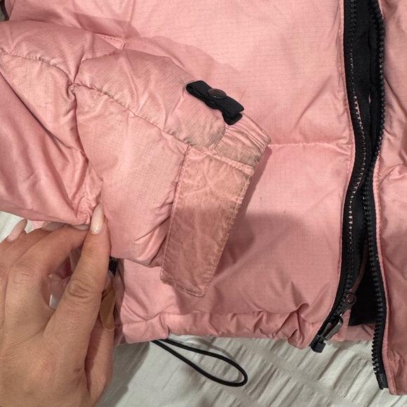 The North Face nuptse 700 Black and Pink Puffer Jacket for woman - Picture 5 of 10